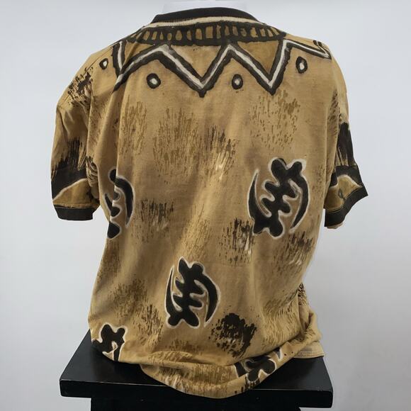 VTG Rare Sun Tees Adinkra Pattern Beige Men’s 2XL T-Shirt - Picture 10 of 10